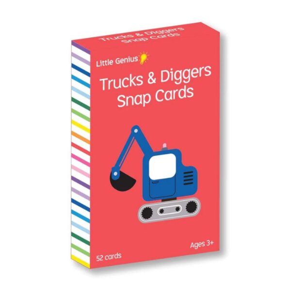 Little Genius Vol. 2 - Snap Cards - Trucks & Diggers - Love Shack Giftware