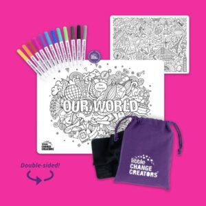 OUR WORLD Re-FUN-able™ Colouring Set 2 - Love Shack Giftware