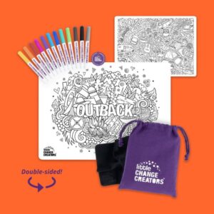 OUTBACK Re-FUN-able™ Colouring Set 2 - Love Shack Giftware