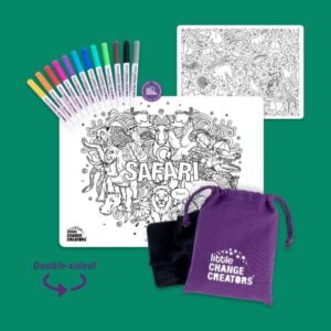 SAFARI Re-FUN-able™ Colouring Set 2 - Love Shack Giftware