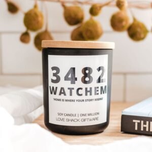 Watchem 3482 Post Code Candle - Love Shack Giftware