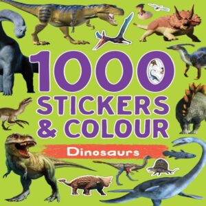 1000 Stickers & Colour - Dinosaurs - Love Shack Giftware