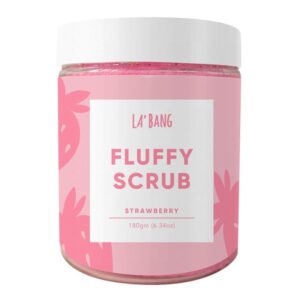 Fluffy Body Scrub - Strawberry - Love Shack Giftware