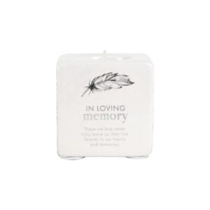 Sympathy In Loving Memory Candle Holder - Love Shack Giftware