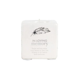 Sympathy In Loving Memory Candle Holder - Love Shack Giftware