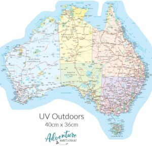 Map of Australia Sticker – UV Outdoors OR Fabric