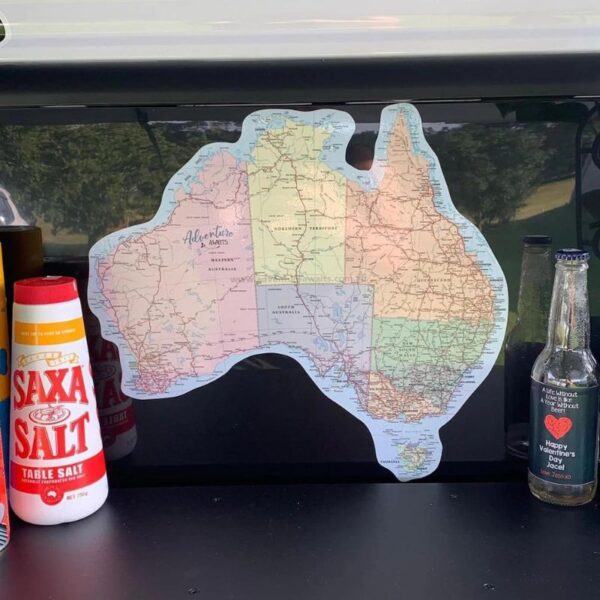 Map of Australia Sticker – UV Outdoors OR Fabric - Love Shack Giftware