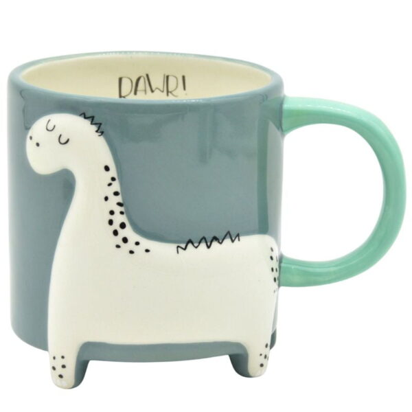 Animal Dinosaur Mug with Legs Blue 10cm - Love Shack Giftware