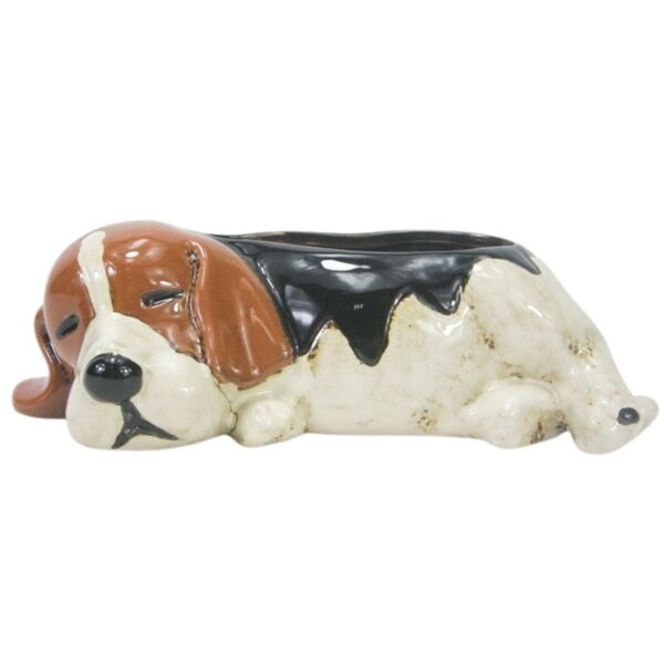 Beagle Planter Brown 25cm - Love Shack Giftware