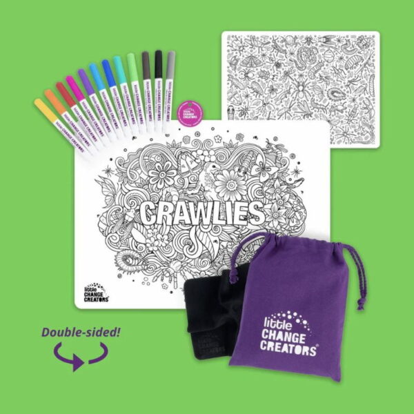 CRAWLIES Re-FUN-able™ Colouring Set - Love Shack Giftware (1)