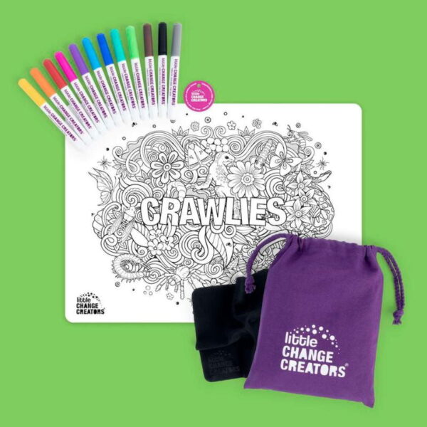 CRAWLIES Re-FUN-able™ Colouring Set - Love Shack Giftware (6)