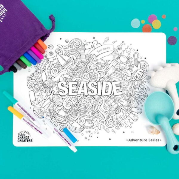 SEASIDE Re-FUN-able™ Colouring Set - Love Shack Giftware