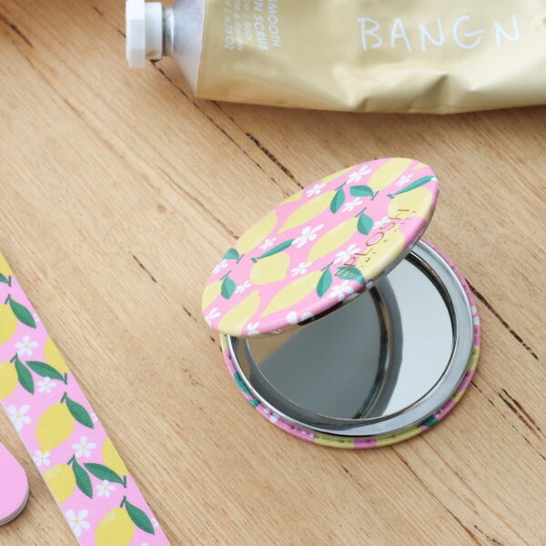 Splosh Handbag Accessories Lemon Compact Mirror (3)- Love Shack Giftware