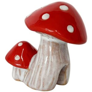 Toadstool Pot Hanger White & Red 7cm - Love Shack Giftware