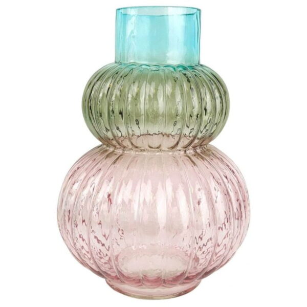 Tommy Orb Glass Vase Rose, Sage & Sky - Love Shack Giftware (1)