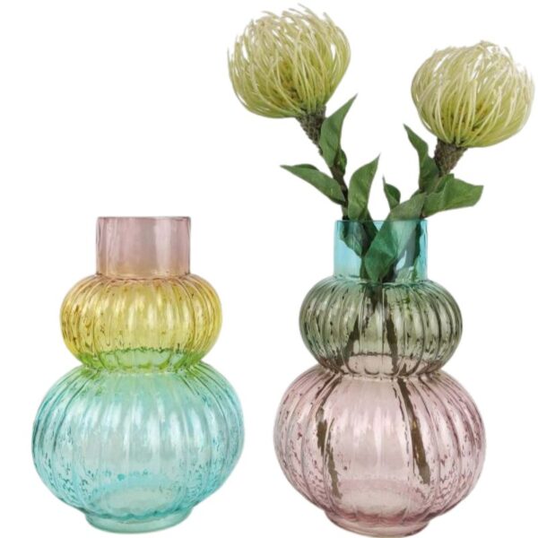 Tommy Orb Glass Vase Rose, Sage & Sky - Love Shack Giftware (2)