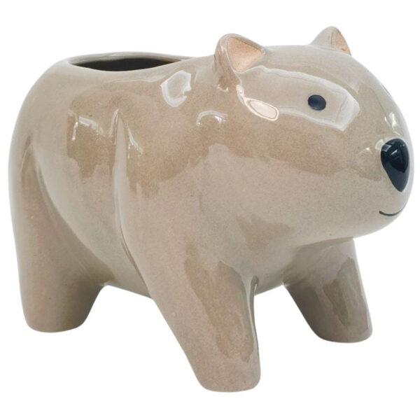 Wombat Planter Grey 16cm - Love Shack Giftware