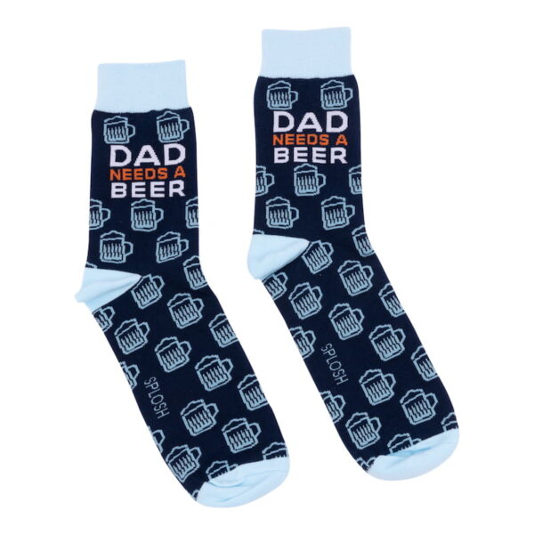 Splosh Dad Needs a Beer Socks (1) - Love Shack Giftware