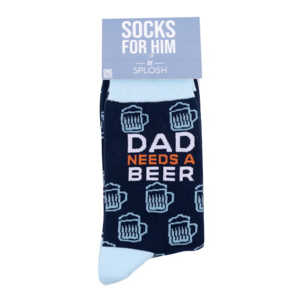 Splosh Dad Needs a Beer Socks (2) - Love Shack Giftware