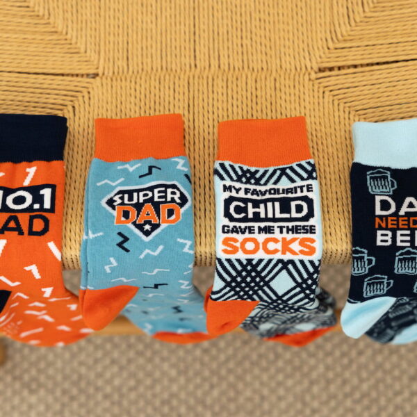 Splosh Fathers Day Socks 2024 Mixed (1) - Love Shack Giftware