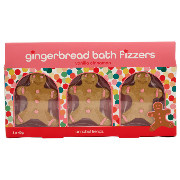 Gingerbread Men Bath Fizzers - Love Shack Giftware