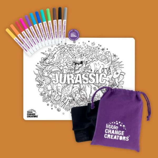 _JURASSIC Re-FUN-able™ Colouring Set - Love Shack Giftware (3)