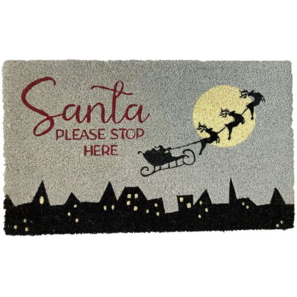 Santa Please Stop Here Doormat - Love Shack Giftware