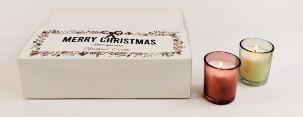 Christmas Scented Candle Red Green - Love Shack Giftware