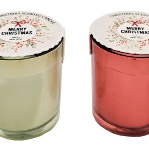 Christmas Scented Candle Red Green - Love Shack Giftware