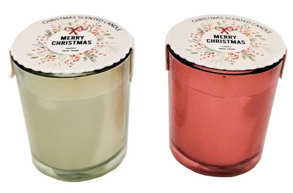 Christmas Scented Candle Red Green - Love Shack Giftware