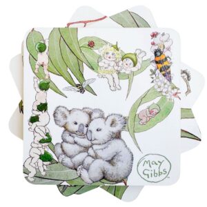 May Gibbs Gumnut Baby Cork & MDF Coaster - Love Shack Giftware