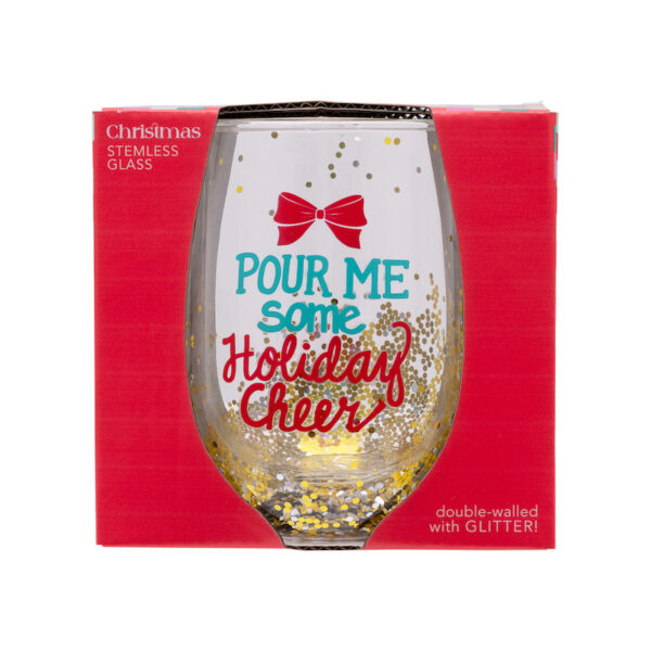 Splosh – Christmas Cheers Stemless Glass - Love Shack Giftware