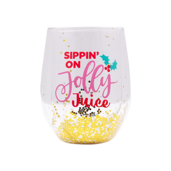 Splosh – Christmas Jolly Stemless Glass 2 - Love Shack Giftware