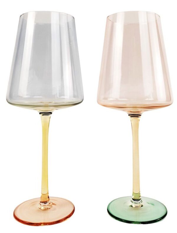 Bebe Ombre Wine Glass Colourful 22cm S:2 - Love Shack Giftware