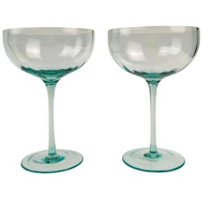 Coupe Glass Blue 16cm S2 - Love Shack Giftware