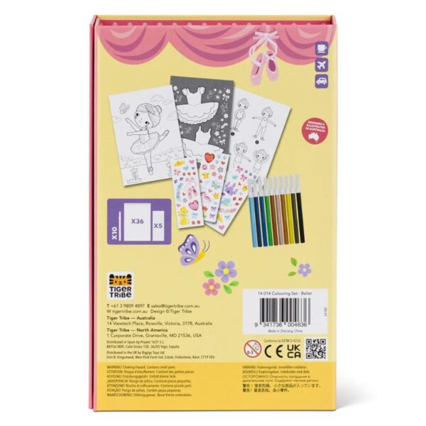 Tiger Tribe - Colouring Set - Ballet - Love Shack Giftware