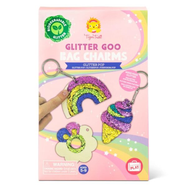 Tiger Tribe – Glitter Goo – Craft Set – Bag Charms - Love Shack Giftware