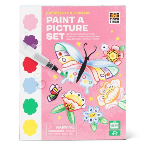 Tiger Tribe – Paint-a-Picture Set – Butterflies & Flowers - Love Shack Giftware