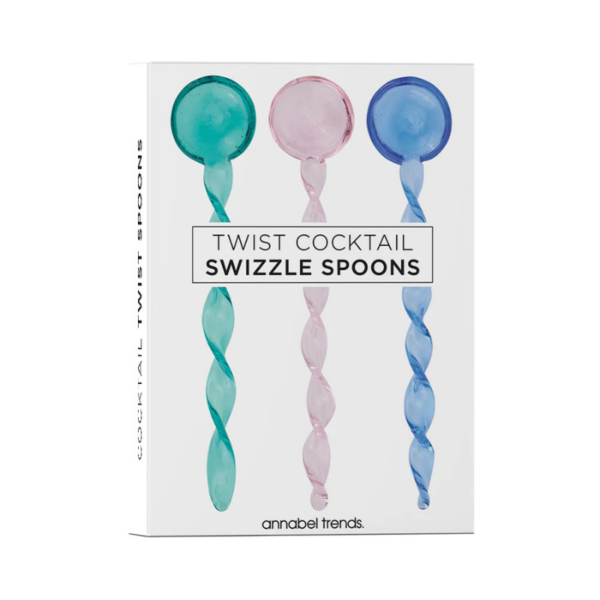 Cocktail Swizzle Spoons - Twist Set - Love Shack Giftware