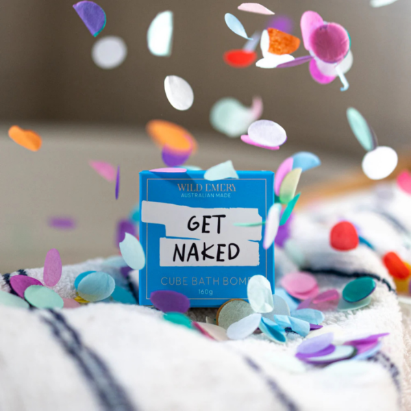 WILD EMERY Get Naked Bath Bomb - Love Shack Giftware