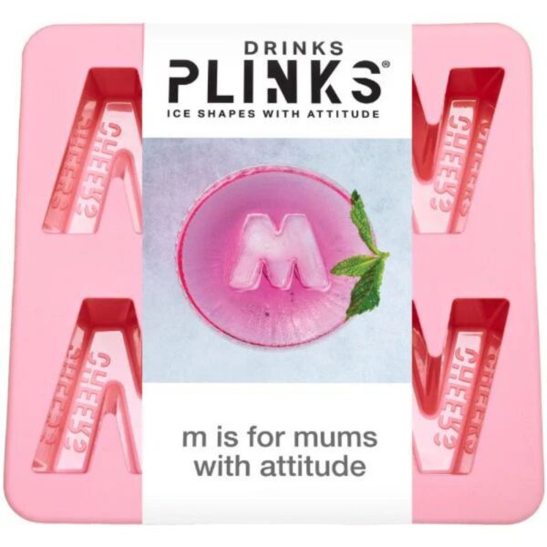 Ice Cube Tray - Letter M is for Mum - Drinks Plinks - Love Shack Giftware