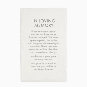 In Loving Memory Message Plaque - Splosh - Love Shack Giftware