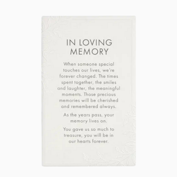 In Loving Memory Message Plaque - Splosh - Love Shack Giftware