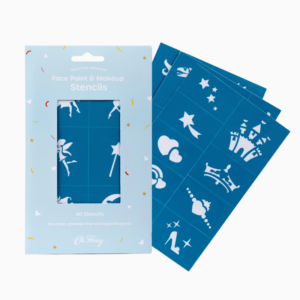 Oh Flossy Reusable Adhesive Face Paint & Makeup Stencils - Love Shack Giftware