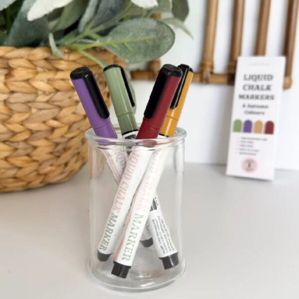 Organising Life Beautifully - Liquid Chalk Markers – Autumn – 4 Pack - Love Shack Giftware