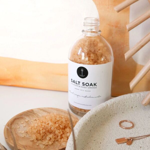 Summer Salt Body – Salt Soak Lavender & Sweet Orange – 350g - Love Shack Giftware