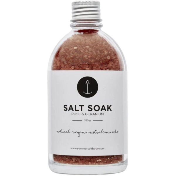 Summer Salt Body – Salt Soak Rose & Geranium – 350g - Love Shack Giftware (1)