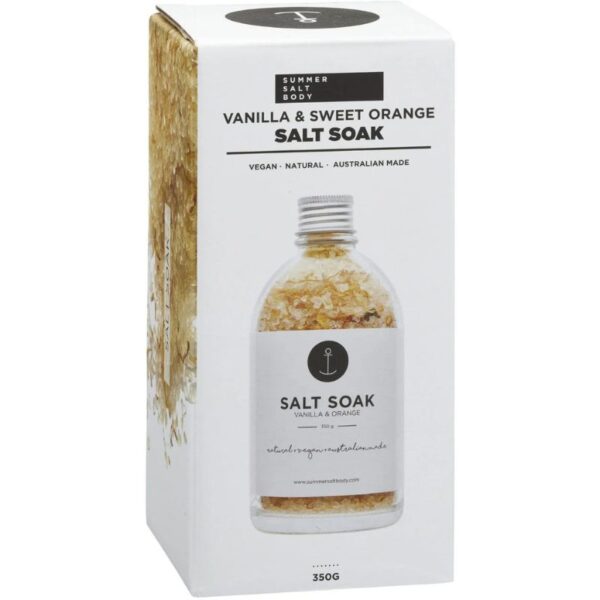Summer Salt Body – Salt Soak Vanilla & Orange – 350g - Love Shack Giftware (1)