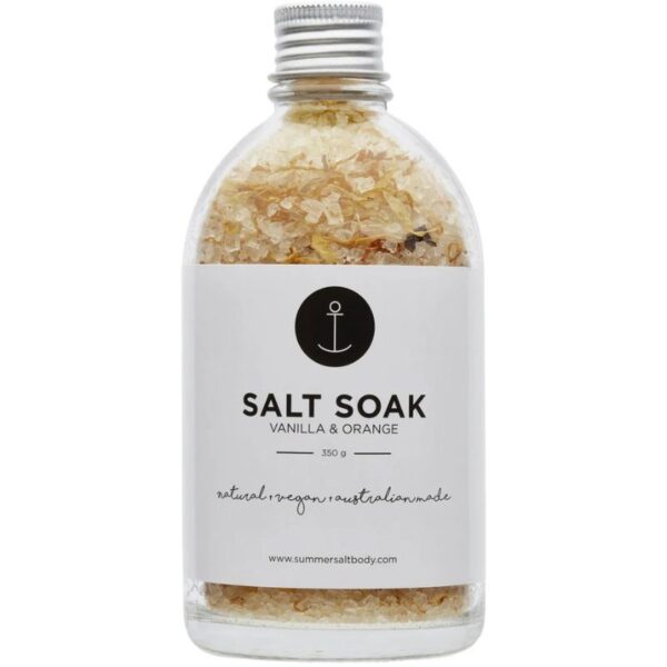 Summer Salt Body – Salt Soak Vanilla & Orange – 350g - Love Shack Giftware