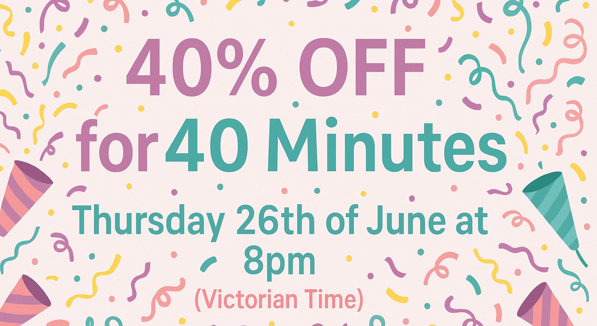 Header - 40% OFF - Love Shack Giftware